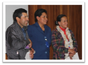 CANDIDATOS: ARMANDO REINA, ROSA POTOSI Y BLANCA CRUZ.